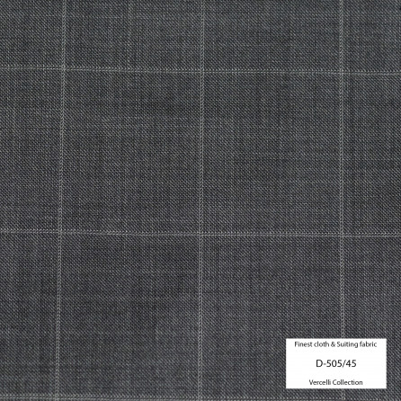 D505/45 Vercelli VII - 95% Wool - Xám Caro